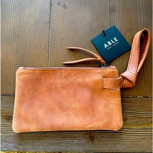 Able Rachel wristlet new with tags. Whiskey color.